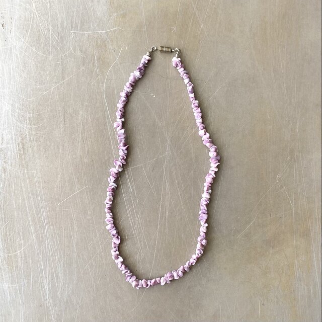 希少✨J&R ヴィンテージ ネックレス ボリューム 90s Vintage Vintage 80s-90s USA retro purple shell necklace | iichi 日々の