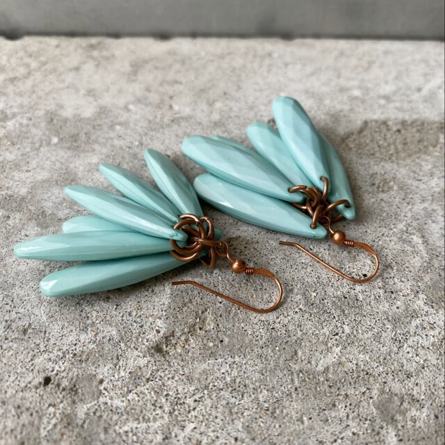 Vintage 90s USA retro swing drop beads pierce | iichi 日々の暮らし