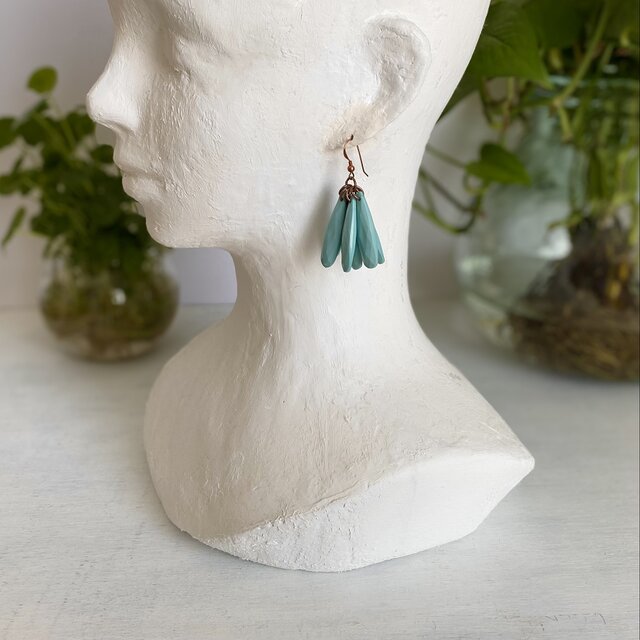 Vintage 90s USA retro swing drop beads pierce | iichi 日々の暮らし