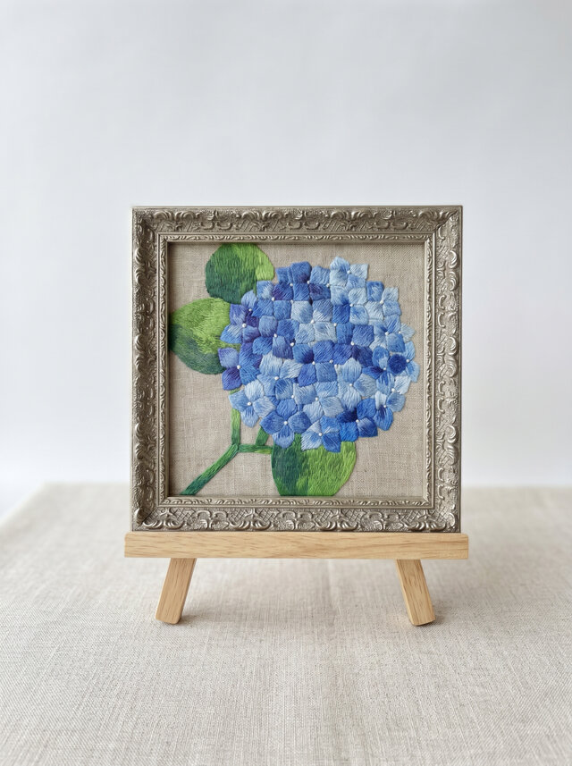 紫陽花の刺繍フレーム ＊送料無料＊ | iichi 日々の暮らしを心地よく