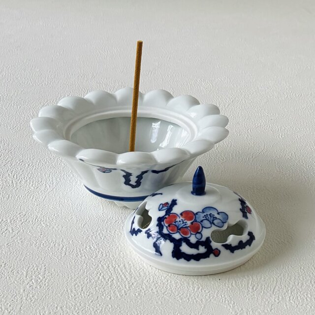 華型梅柄香炉 | iichi 日々の暮らしを心地よくするハンドメイドや