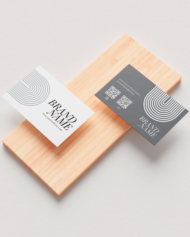 minimal」｜ショップカード｜名刺｜アクセサリー台紙｜サンキュー