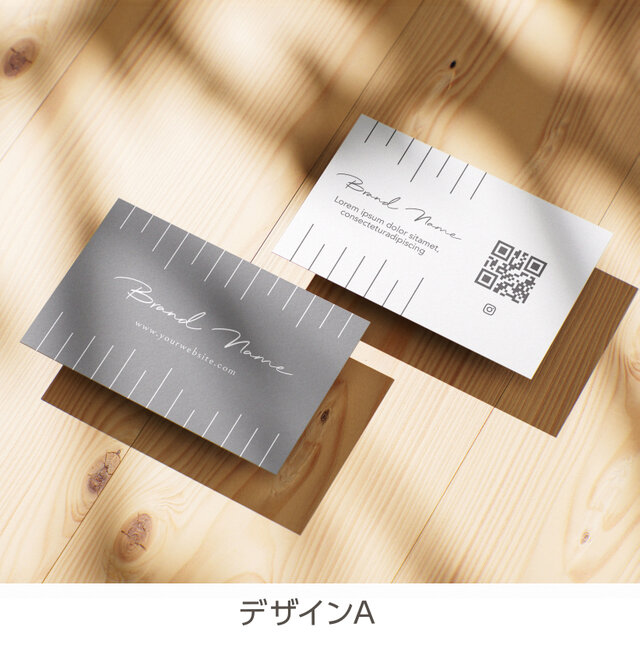 minimal」｜ショップカード｜名刺｜アクセサリー台紙｜サンキュー