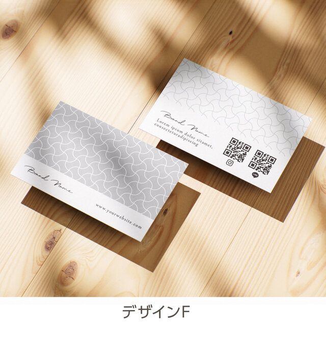 minimal」｜ショップカード｜名刺｜アクセサリー台紙｜サンキュー