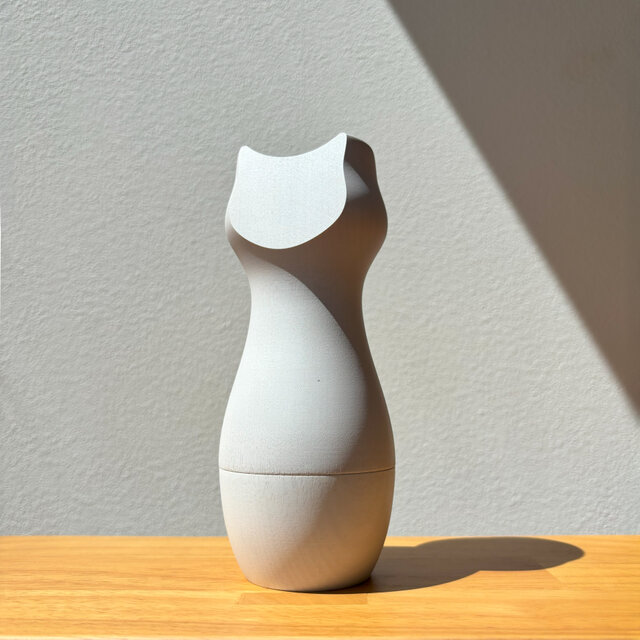 たましいのうつわ TaMaKi│猫の分骨用骨壺・お位牌（ホワイト
