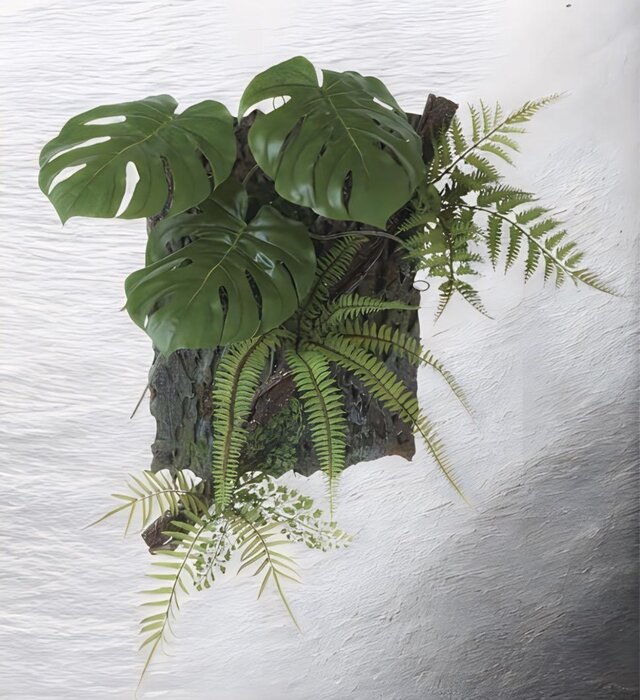 光触媒　人工観葉植物　ウォールグリーン　フェイクグリーン　モンステラ一点175 光触媒 人工観葉植物 ウォールグリーン フェイクグリーン モンステラ