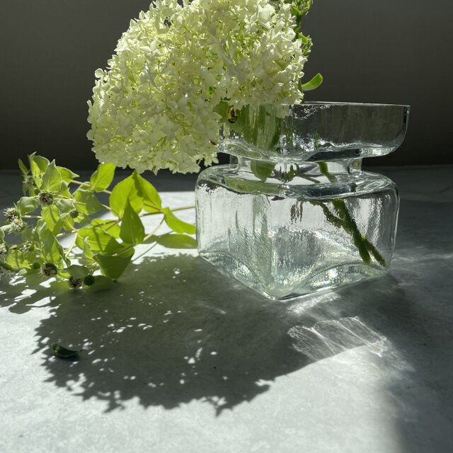 Pala＊氷のゆらぎの花瓶＊北欧＊クリア｜Lsize｜リーヒマエンラシ