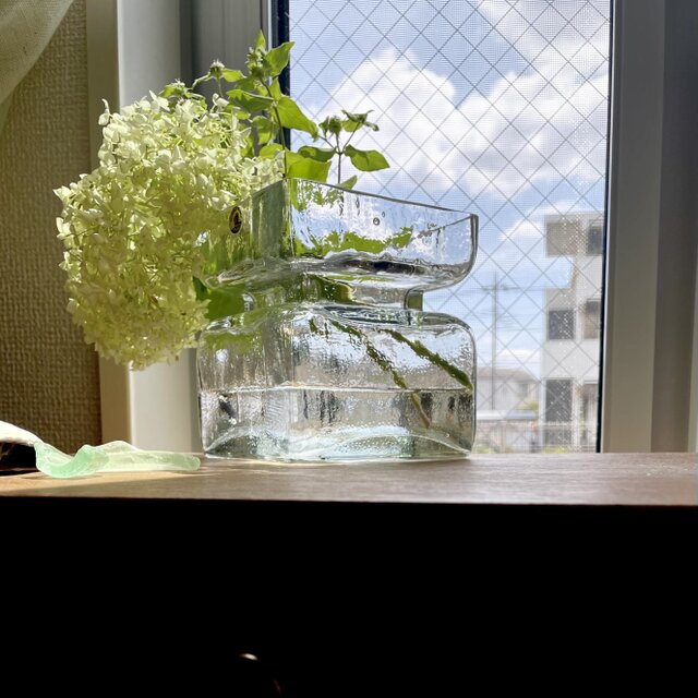 Pala＊氷のゆらぎの花瓶＊北欧＊クリア｜Lsize｜リーヒマエンラシ