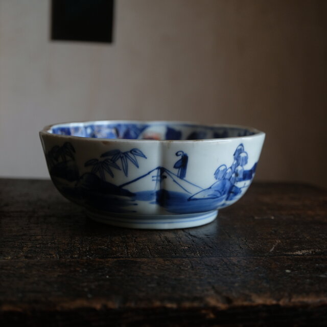 伊万里 芍薬文錦手金彩大鉢 骨董・antiques アンティーク和食器 古美術