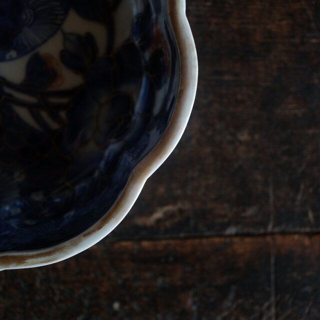 伊万里 芍薬文錦手金彩大鉢 骨董・antiques アンティーク和食器 古美術