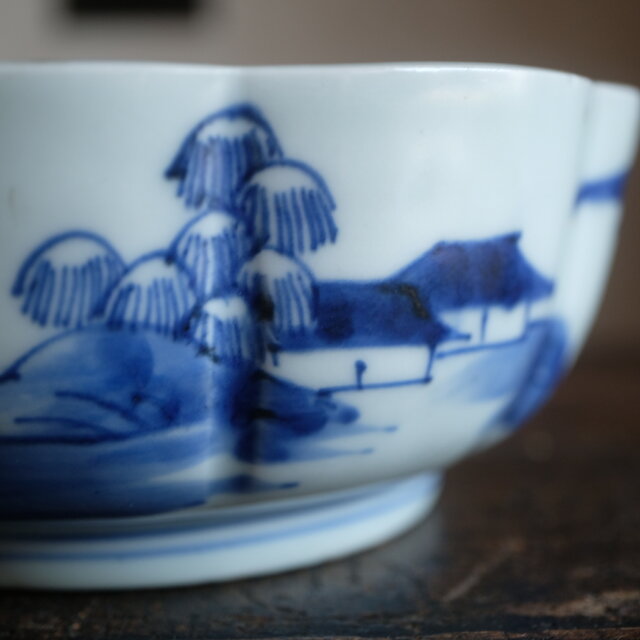 古伊万里　大鉢　骨董　アンティーク 伊万里 芍薬文錦手金彩大鉢 骨董・antiques アンティーク和食器 古美術