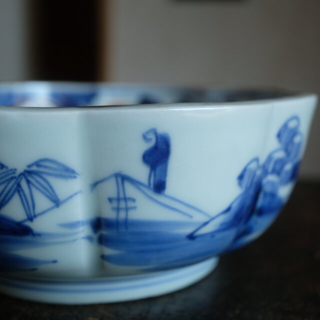 伊万里 芍薬文錦手金彩大鉢 骨董・antiques アンティーク和食器 古美術