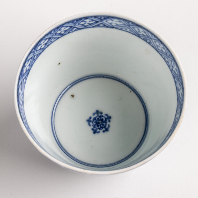 古伊万里 染付松竹梅詰文大向付 蕎麦猪口 江戸後期 F447 | iichi 日々