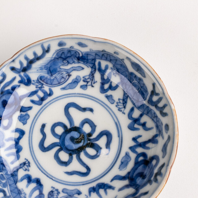 古伊万里 染付雲龍宝珠文 手塩皿 豆皿 明治時代 F683 | iichi 日々の