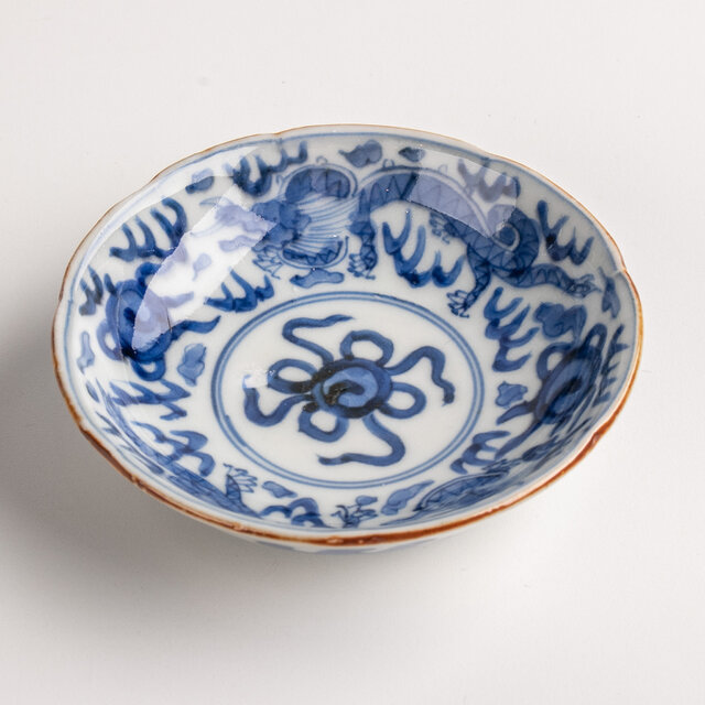 古伊万里 染付雲龍宝珠文 手塩皿 豆皿 明治時代 F683 | iichi 日々の