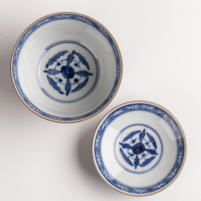 大聖寺伊万里 金襴手 蛸唐草人物文蓋茶碗 明治時代 D515 | iichi 日々