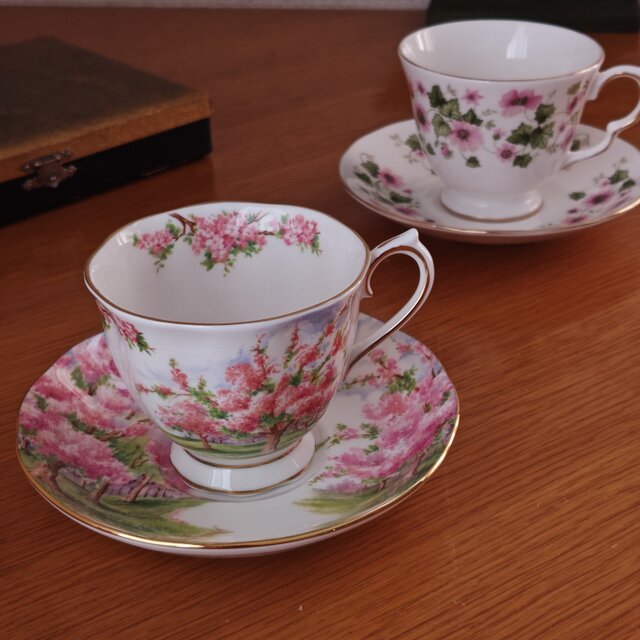 【レア美品】セール！ロイヤルアルバート ブロッサムタイム★リムスープ皿★5枚 Royal Albert ｜ Blossom Time ｜ ロイヤルアルバート ブロッサム