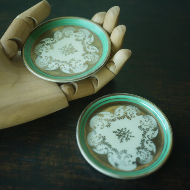 Lichte Porzellan 金彩の小皿2P ロココ 東ドイツ | iichi 日々の