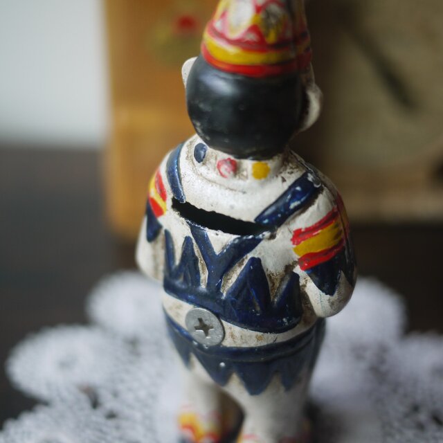 ピエロの貯金箱 古い鋳鉄製 アメリカ | iichi 日々の暮らしを心地よく