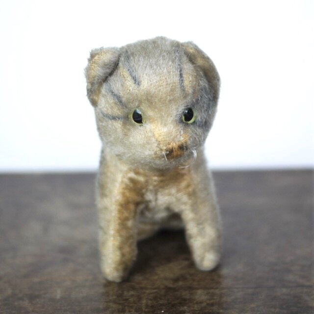 ヴィンテージ☆シュタイフ☆ネコのキティー☆グリーンのお目々 シュタイフ STEIFF ねこのキティ Kitty オールドシュタイフ | iichi