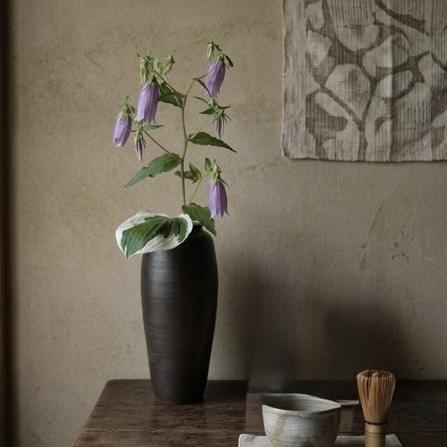 備前焼 花瓶 0017 備前焼 花器 フラワーベース 日本六古窯 華道 茶花