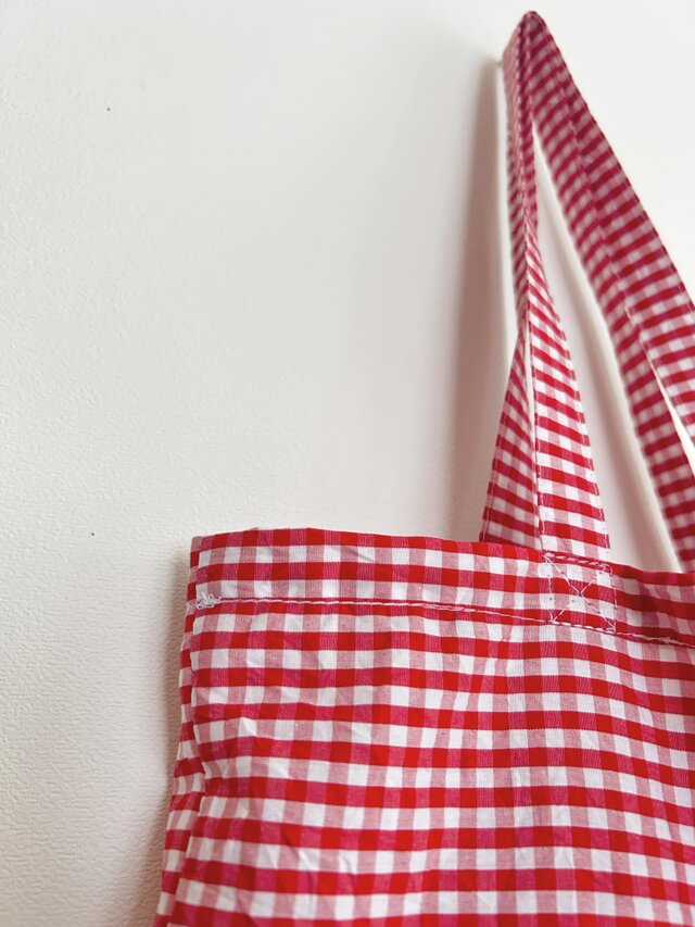 ギンガムチェックのトートbag | iichi 日々の暮らしを心地よくする