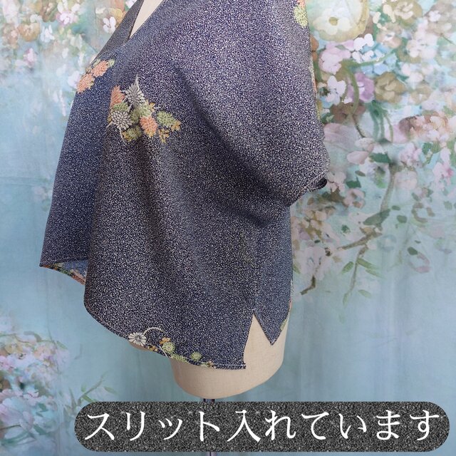 t18 チュニックブラウス 着物リメイク 正絹 Y型ブラウス | iichi 日々