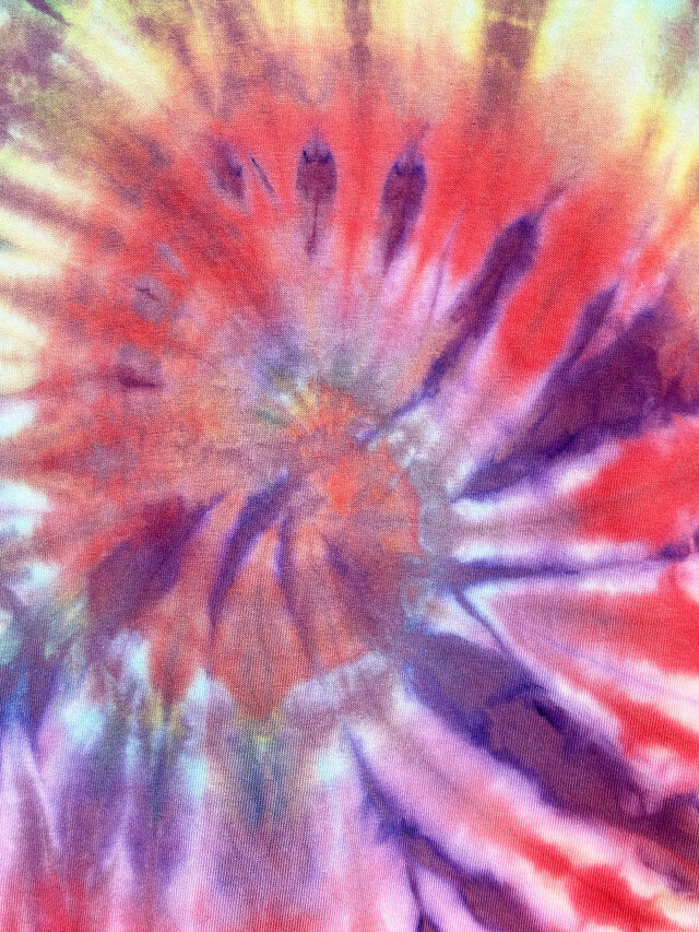 カラフルタイダイ タイダイ Tシャツ XLサイズ カラフル スパイラル Hippies Dye HD26-34