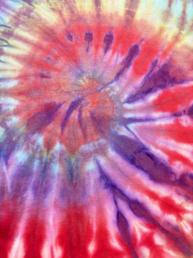 タイダイ Tシャツ XLサイズ カラフル スパイラル Hippies Dye HD26-34