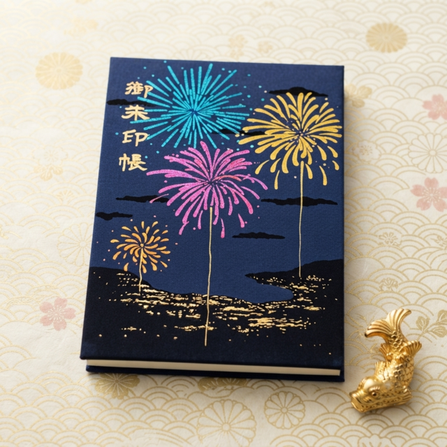 御朱印の書き手と試作を重ねた特別奉書紙を使った御朱印帳|花火はなび 御朱印の書き手と試作を重ねた特別奉書紙を使った御朱印帳|花火はなび
