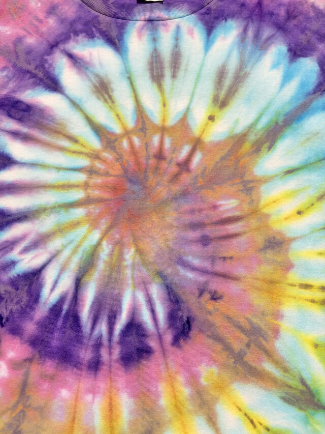 タイダイ Tシャツ Lサイズ カラフル スパイラル Hippies Dye HD26-36
