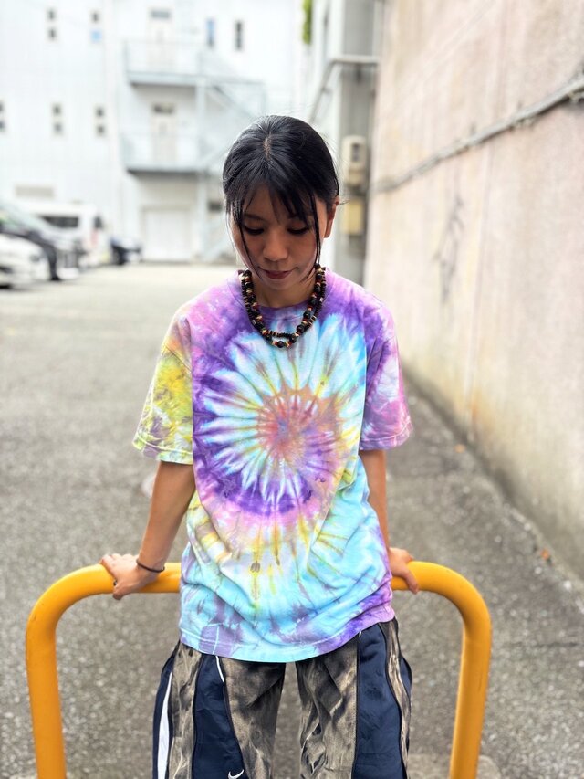 タイダイ Tシャツ Lサイズ カラフル スパイラル Hippies Dye HD26-36
