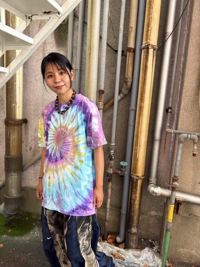 タイダイ Tシャツ Lサイズ カラフル スパイラル Hippies Dye HD26-36