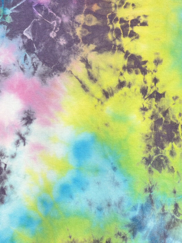 タイダイビッグシルエット Tシャツ Lサイズ カラフル ムラ染め Hippies