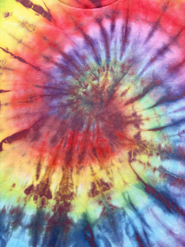 タイダイ Tシャツ Lサイズ カラフル スパイラル Hippies Dye HD26-40