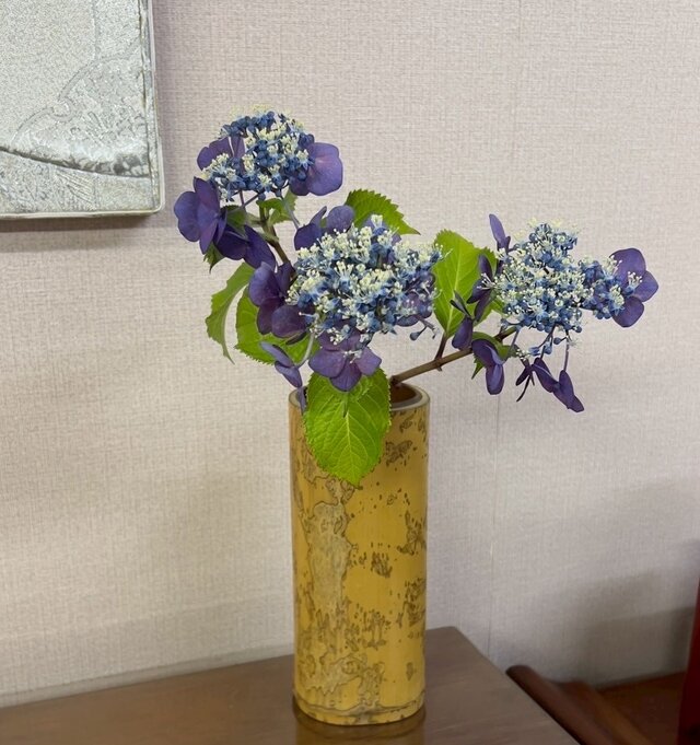 0321 寸胴竹花入 花器 フラワーベース / 茶趣 茶花 華道 野の花 茶道