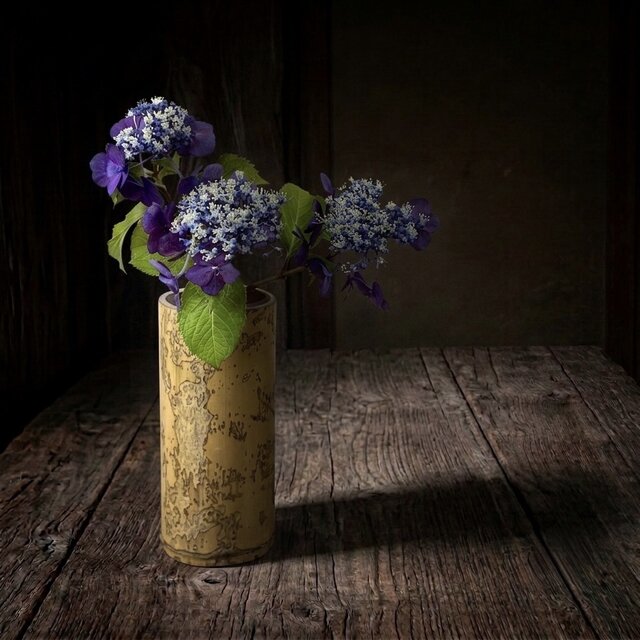 0321 寸胴竹花入 花器 フラワーベース / 茶趣 茶花 華道 野の花 茶道