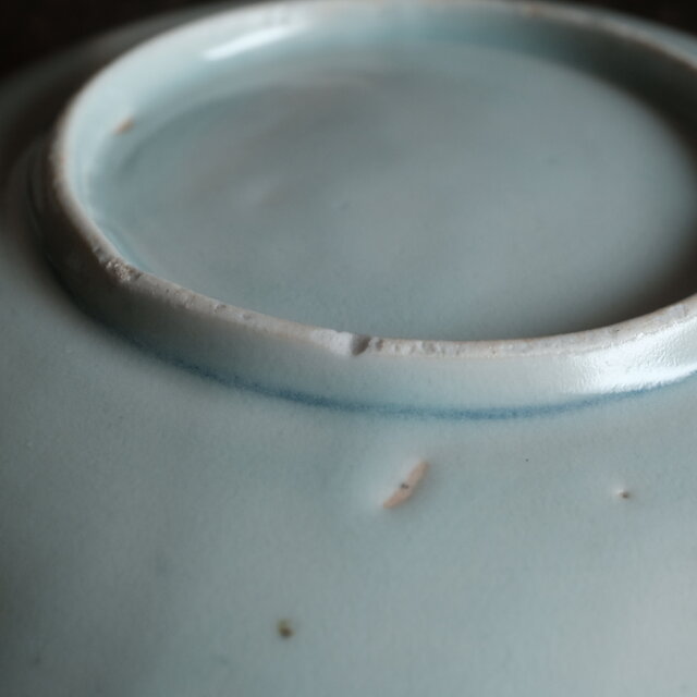 伊万里焼 花と蝶々◇花蝶文染付中皿 骨董器 antiques アンティーク和