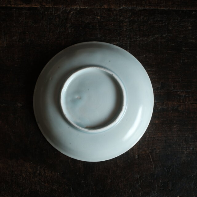伊万里焼 花と蝶々◇花蝶文染付中皿 骨董器 antiques アンティーク和