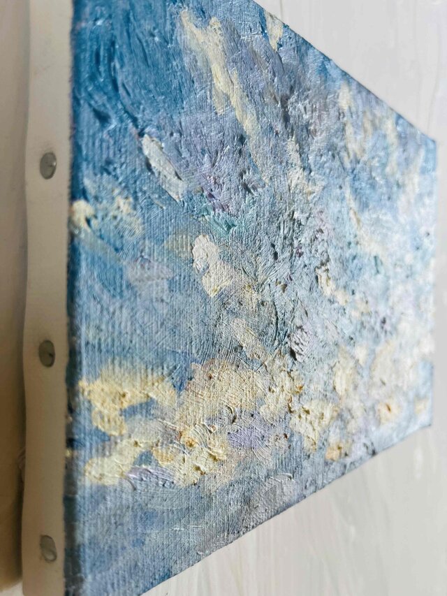 原画 油彩「朝空 20260714」絵画・サムホールサイズ （16×23㎝）アート