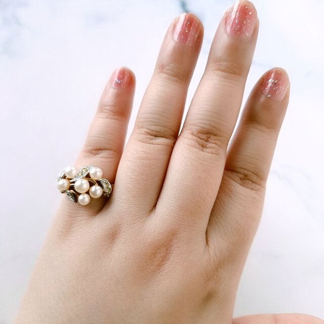 Avon》 “Evening Creation Cluster” エイボン ヴィンテージリング 9