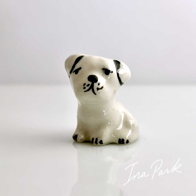 1993年のヴィンテージフェーブ 子犬のフェーヴ フランス製 ミニチュア