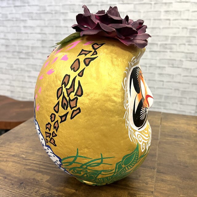 DADARUMA 7号 一点物 手描きアート達磨 金彩 DADARUMA 7号 一点物 手描きアート達磨 金彩 | iichi 日々の暮らしを