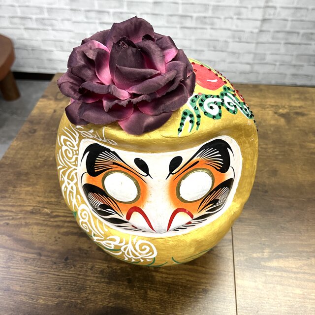 DADARUMA 7号 一点物 手描きアート達磨 金彩 DADARUMA 7号 一点物 手描きアート達磨 金彩 DADARUMA 7号 一点物
