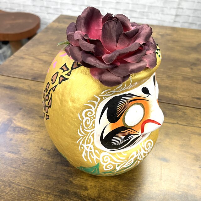 DADARUMA 7号 一点物 手描きアート達磨 金彩 | iichi 日々の暮らしを