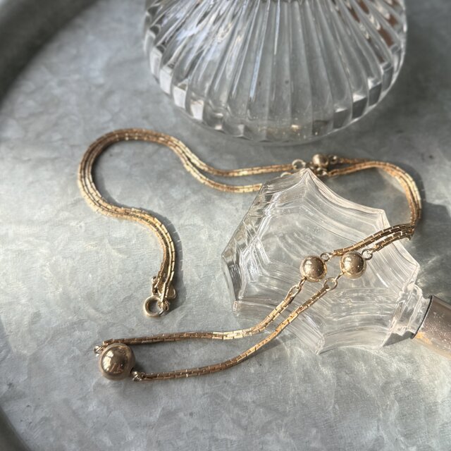 NA182-【 AVON 】エイボン・ヴィンテージネックレス 1980's Gold Tone