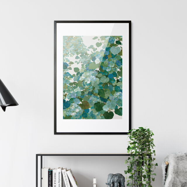 初夏に溶け込む朝顔 タイプA 】ボタニカルアート 植物画 水彩画 絵画