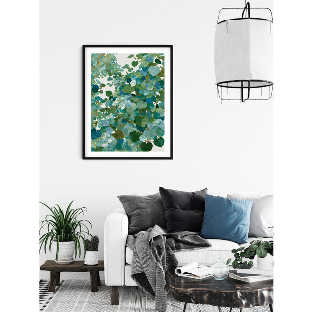 初夏に溶け込む朝顔 タイプA 】ボタニカルアート 植物画 水彩画 絵画