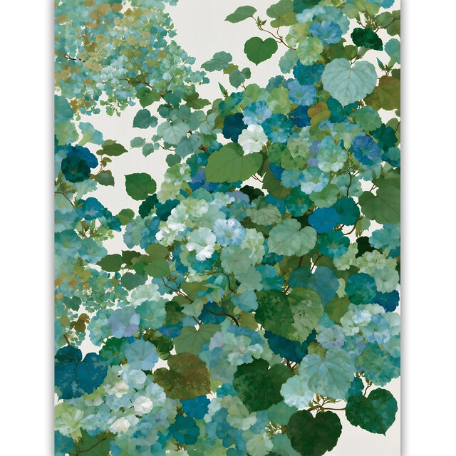初夏に溶け込む朝顔 タイプA 】ボタニカルアート 植物画 水彩画 絵画