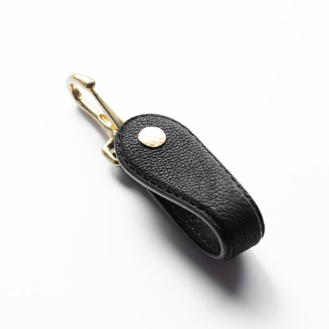 GALEE ブラックレザーキーホルダー yoki 熊革 ベルトループホルダー レザーキーホルダー 2277724 | iichi